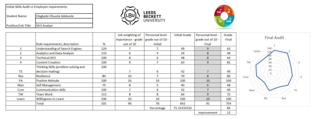 Final Skills Audit